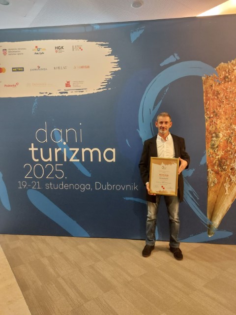 Milan Kodić, djelatnik Plave Lagune dobitnik nagrade  „Čovjek – ključ uspjeha u turizmu 2025.''